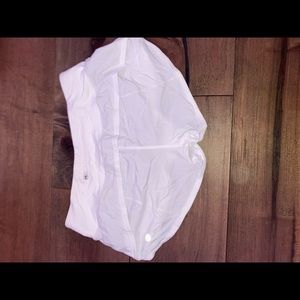 Lululemon regular white running shorts